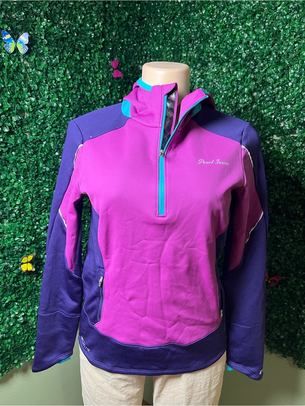Pearl Izumi Women's Fuchsia & Purple Half-Zip Active Jacket